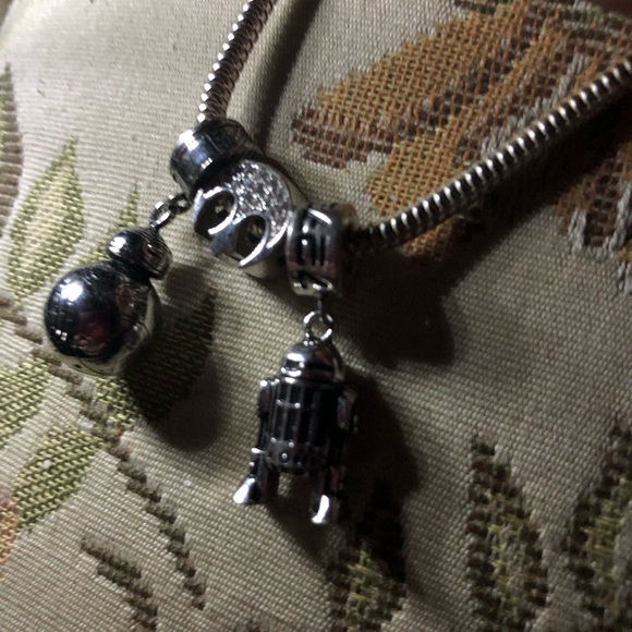 💫Rare Sterling Silver Star Wars Charm Bracelet- 598 $65 or $50 w/offer - Picture 6 of 14